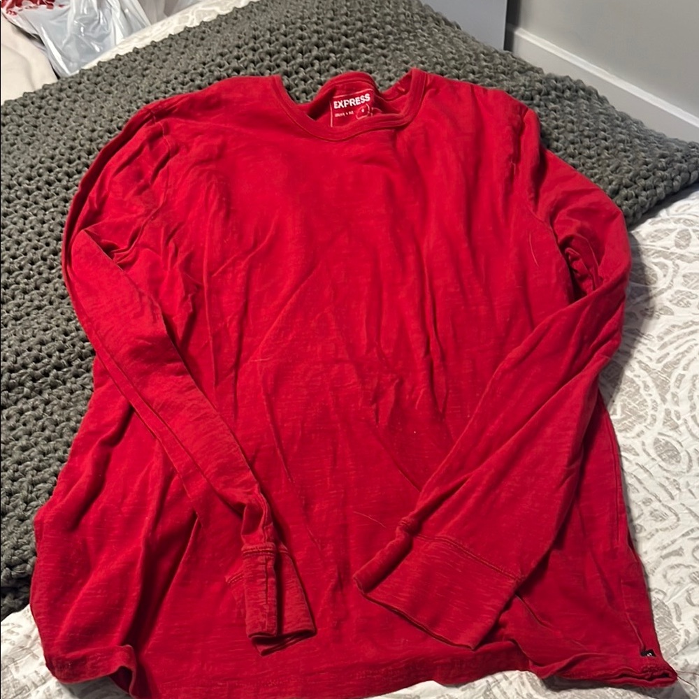 Express Men's Red Shirt